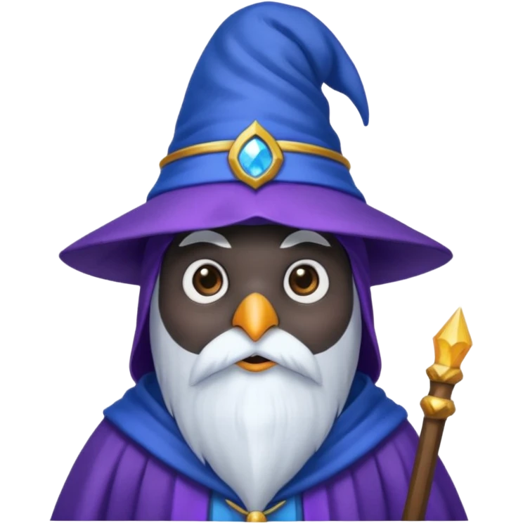 Penguin Wizard emoji