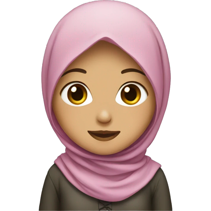 girl with hijab and flower emoji