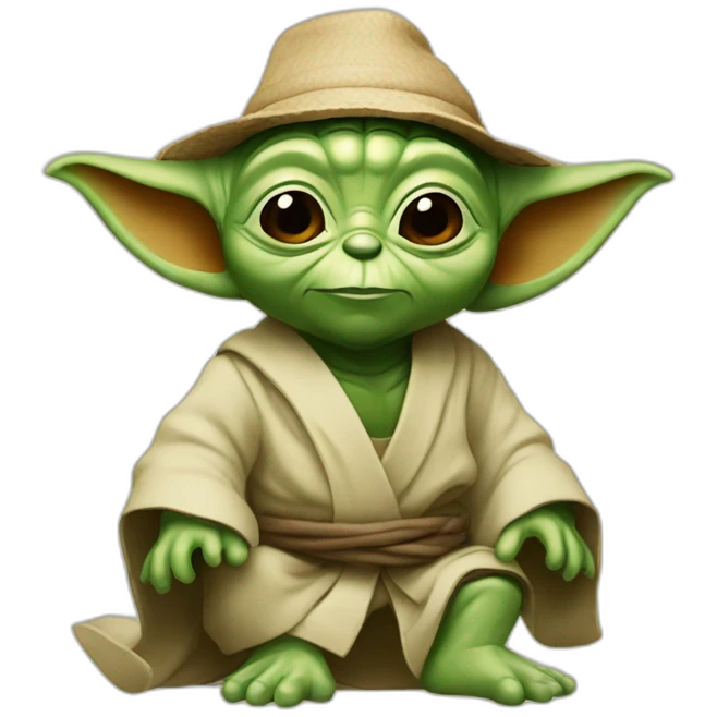 Yoda en vacances emoji