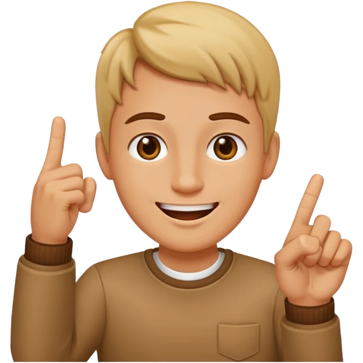 Happy face with middle finger emoji