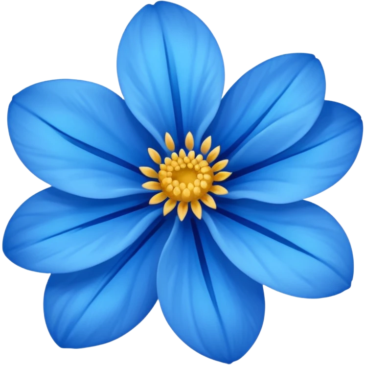 Blue flower emoji