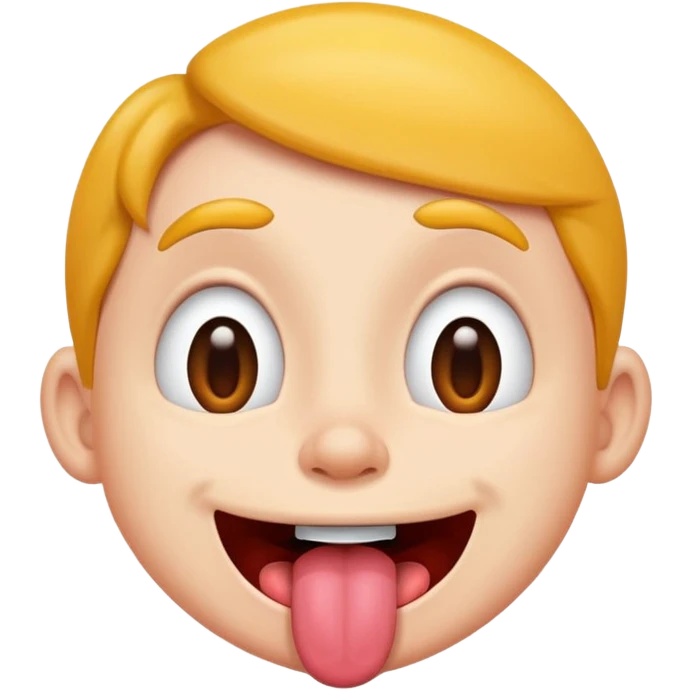 Goofy face with tongue out  emoji