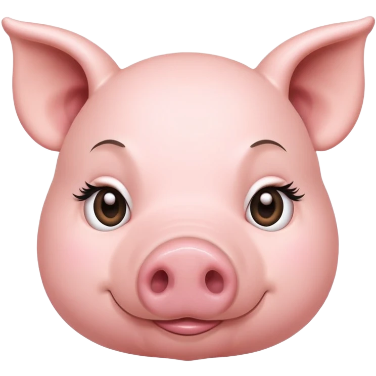 la Madonna e un maiale con le ciglia emoji