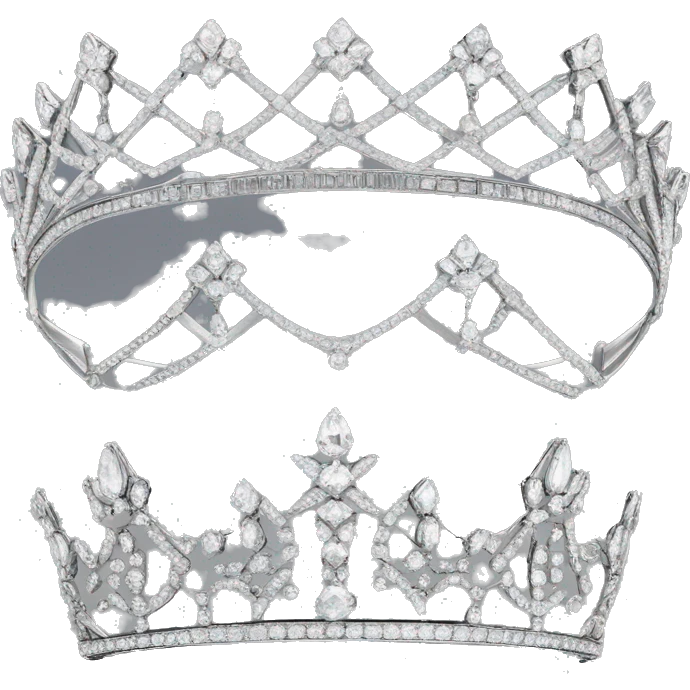1920 style tiara diamonds emoji