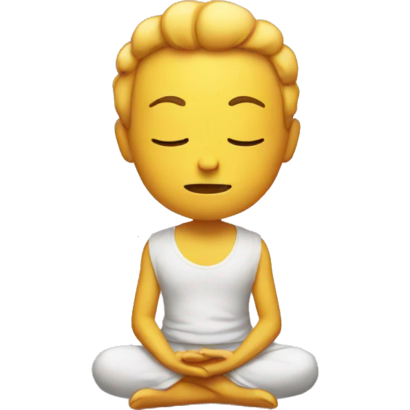 meditating emoji