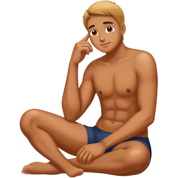 Slepí g hand on knee emoji
