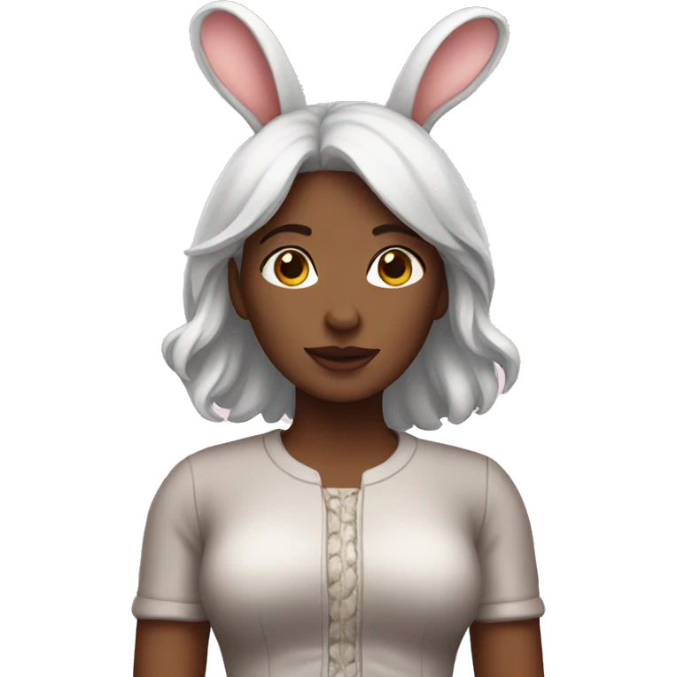 women with bunny outfit emoji
