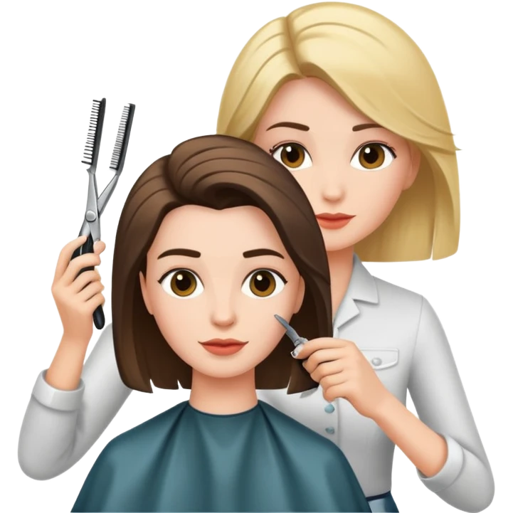 Woman at hair salon  emoji