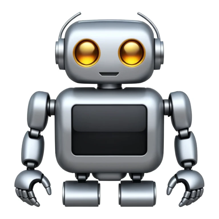programming code bot (black background) emoji