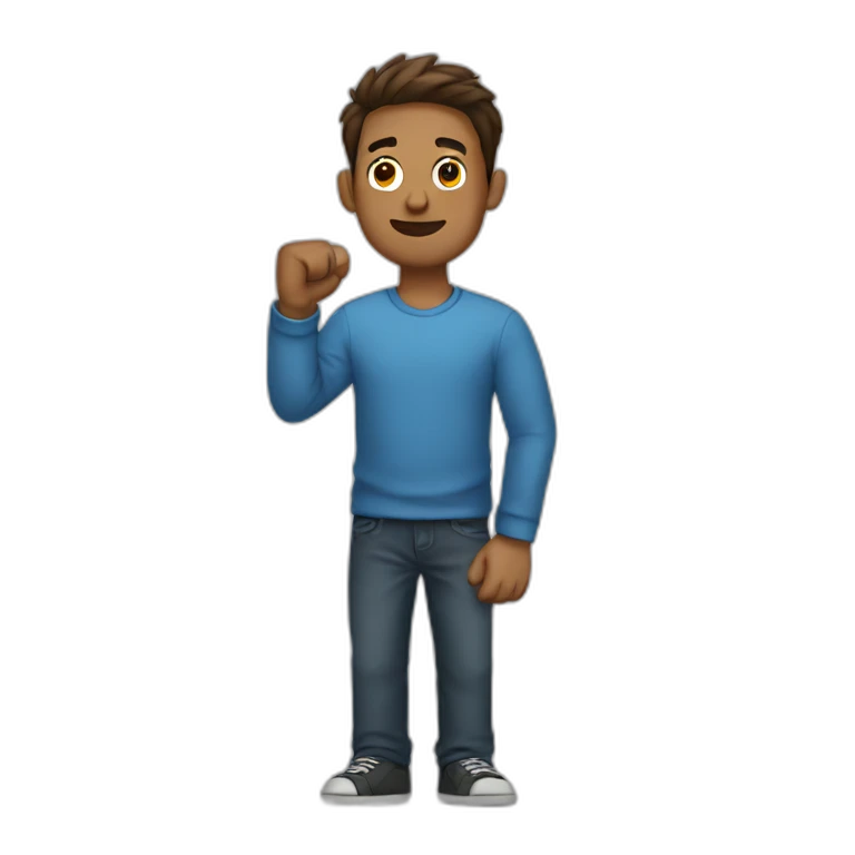 One arm  guy emoji