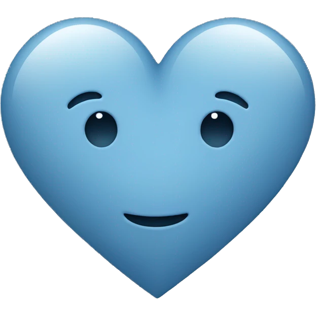 grey blue heart  emoji