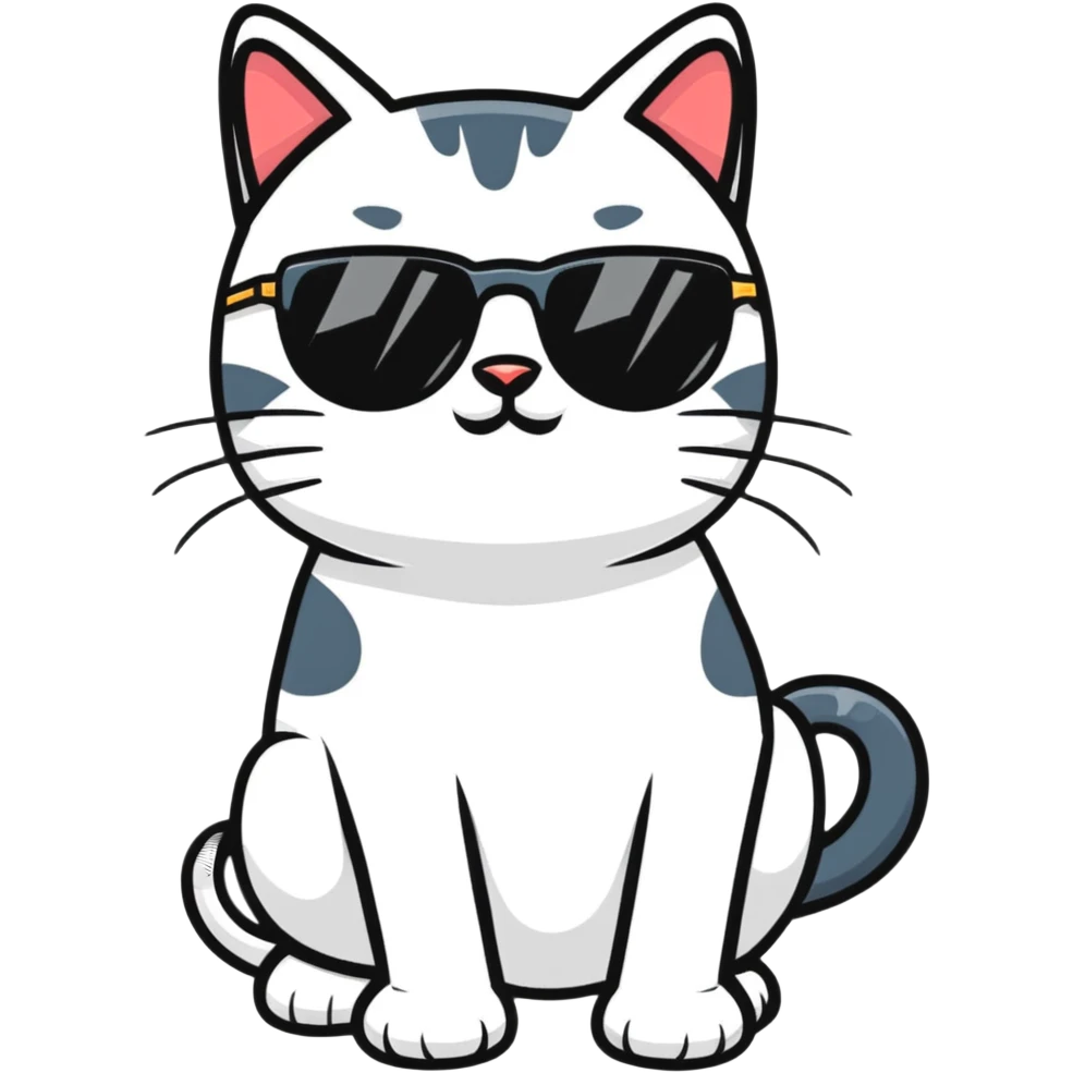 cat wearing sunglasses emoji