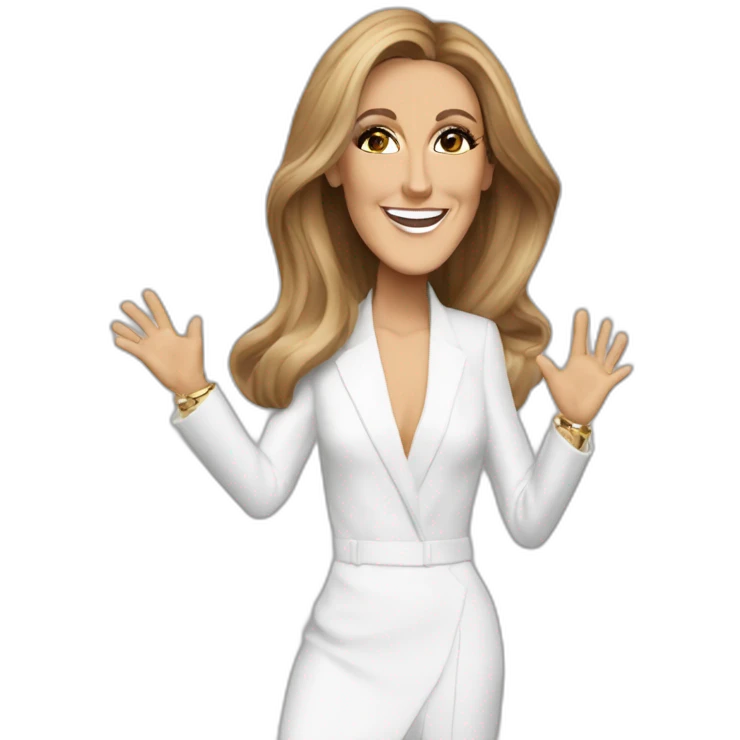 Céline Dion celebraring emoji