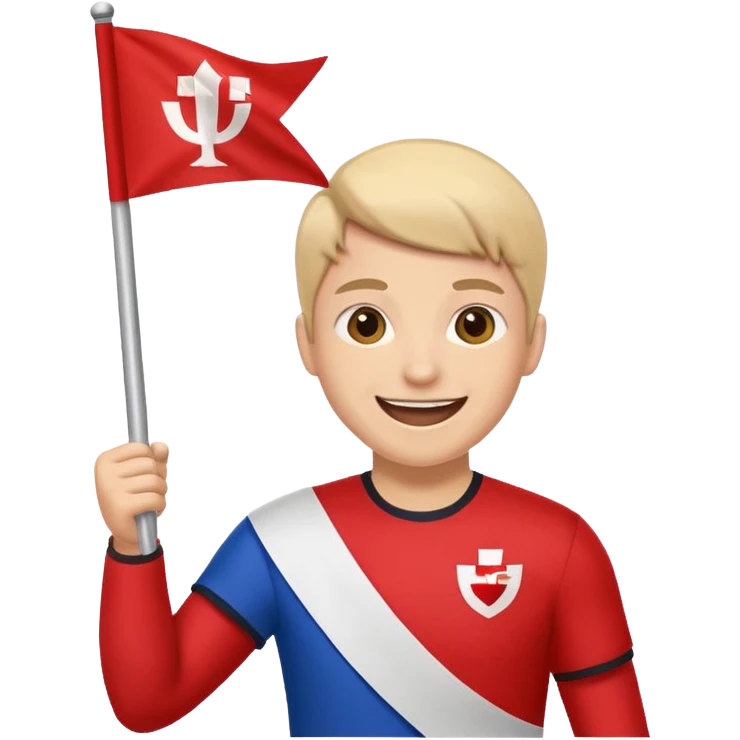 Fan with Team Flag emoji