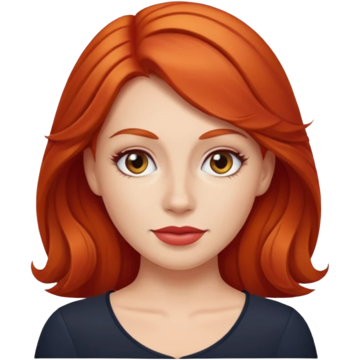 cruise emoji with a red headed woman emoji