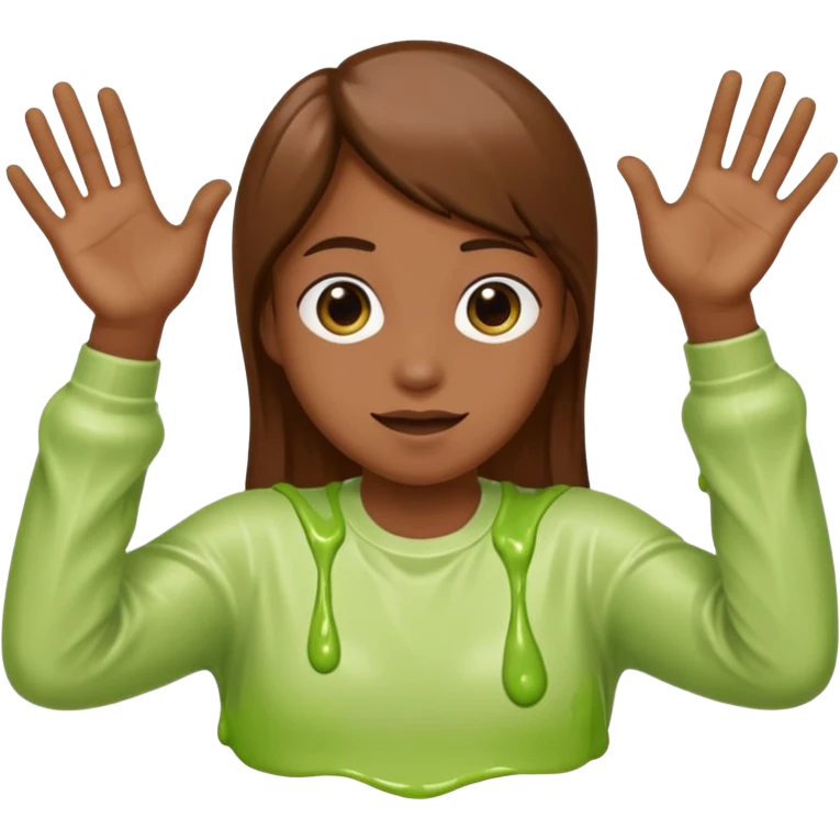 Make an emoji of osamason doing the slime pose emoji