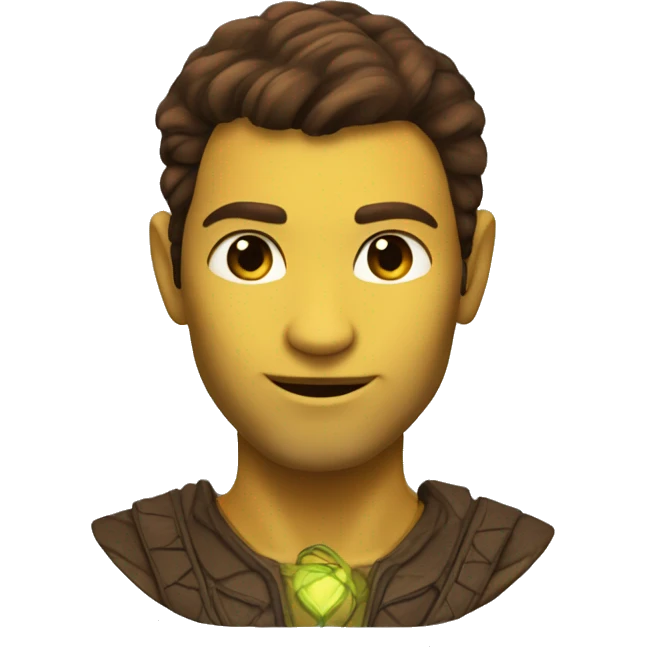 male na'vi with brown hair and pointed ears emoji