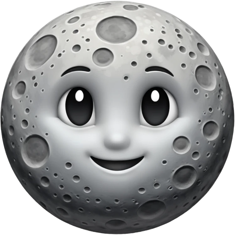 Moon with different shade emoji