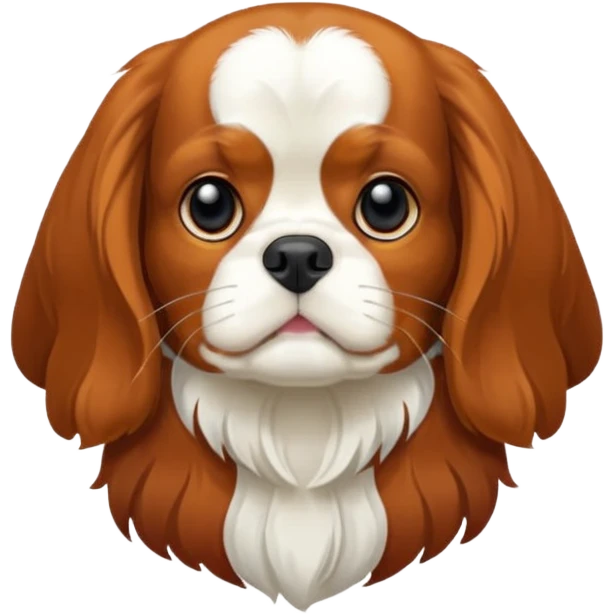 bana şaşkın suratlı yavru king charles köpek yüzü yarat emoji
