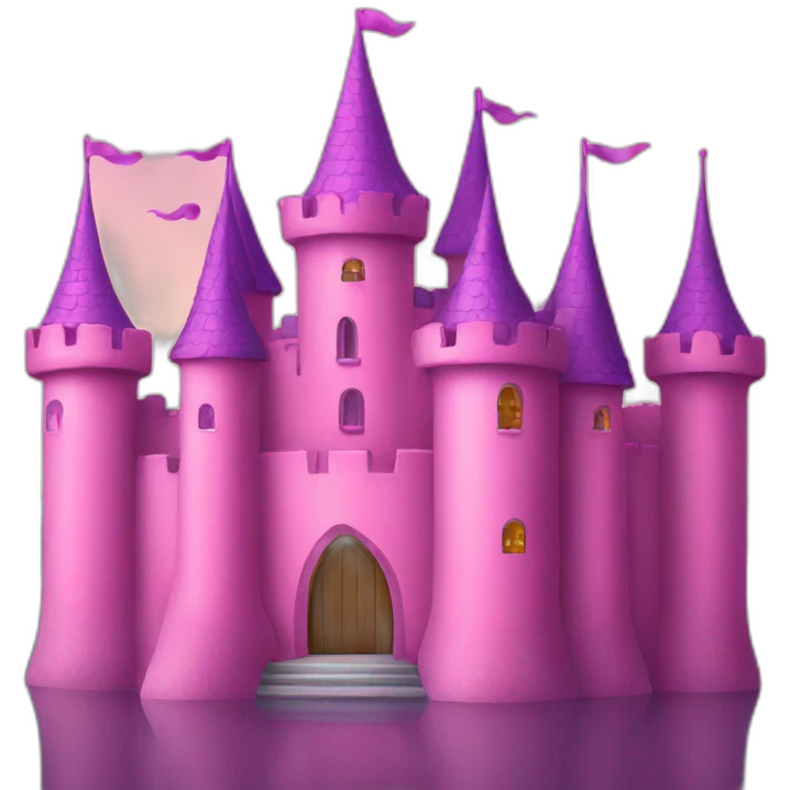 Pink castle emoji