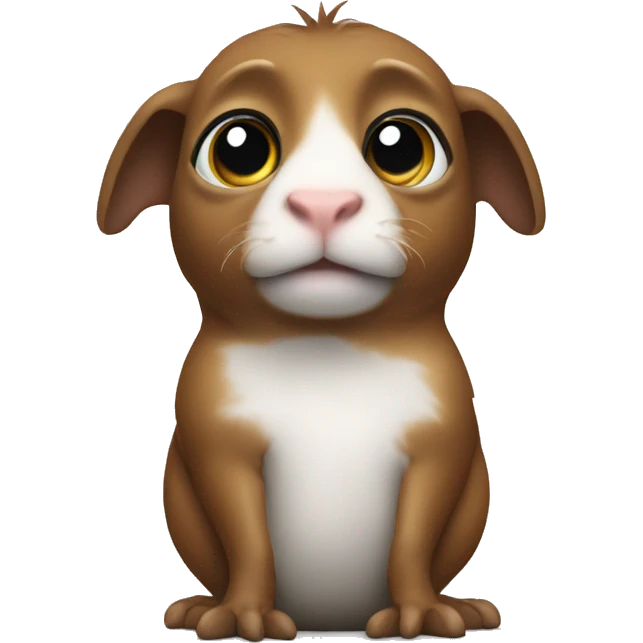guinea in hand facing screen emoji