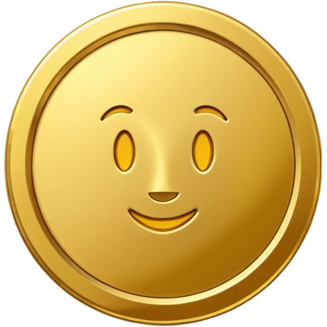 generate me a simple gold coin emoji