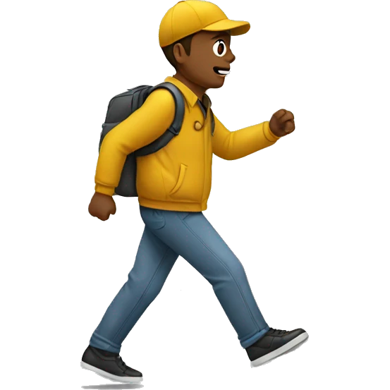 pedestrian in action emoji