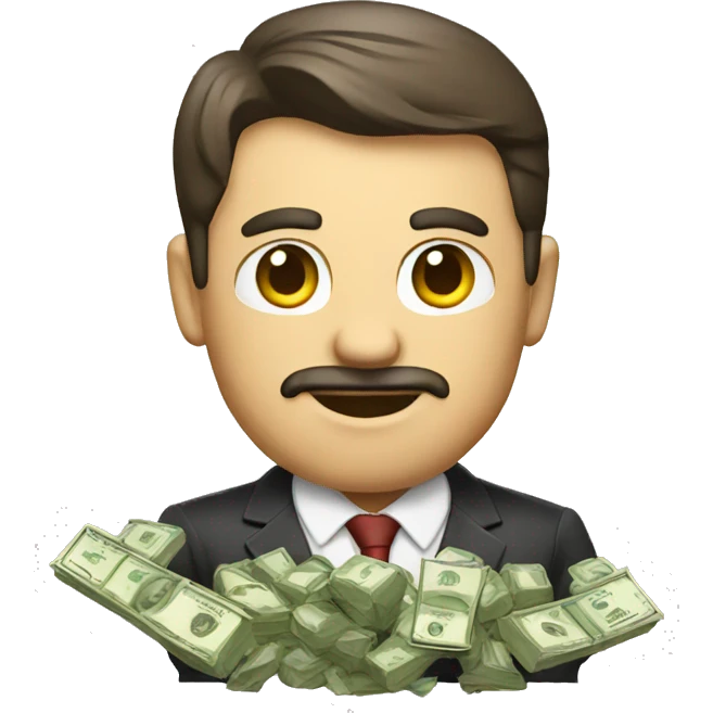 boss with money emoji