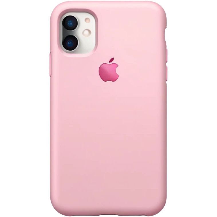 Light pink iPhone 16 with a light pink case emoji