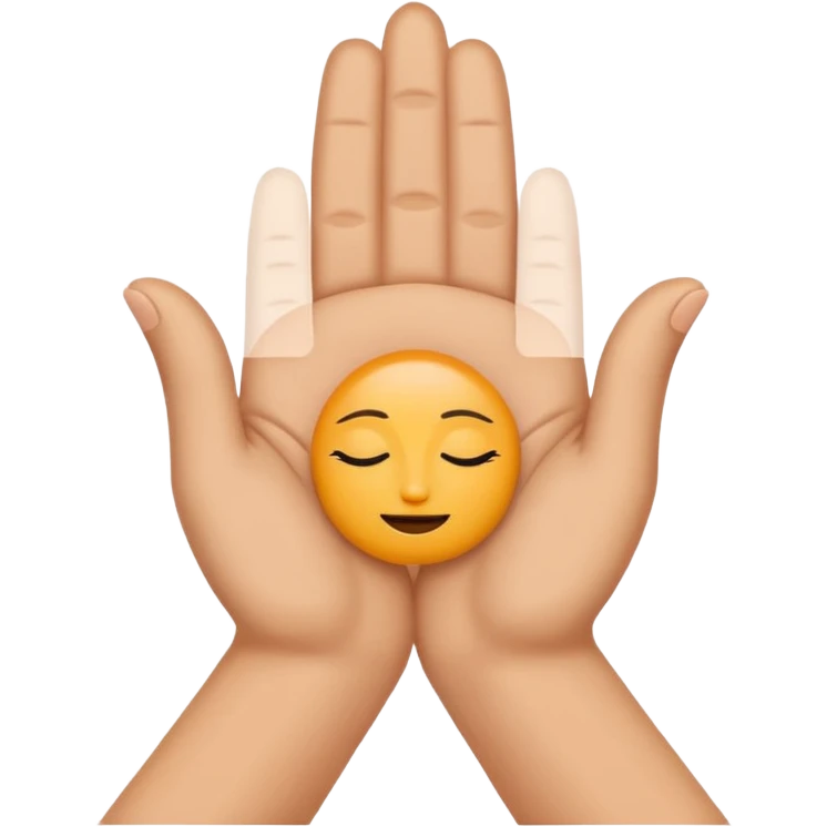 hand namaste minimalism emoji