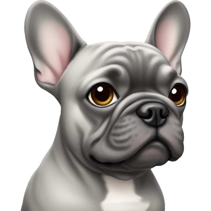 Grey Frenchie  emoji