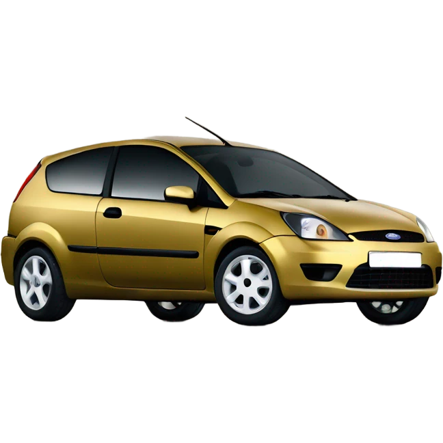 Ford fiesta from 2004, gold color emoji