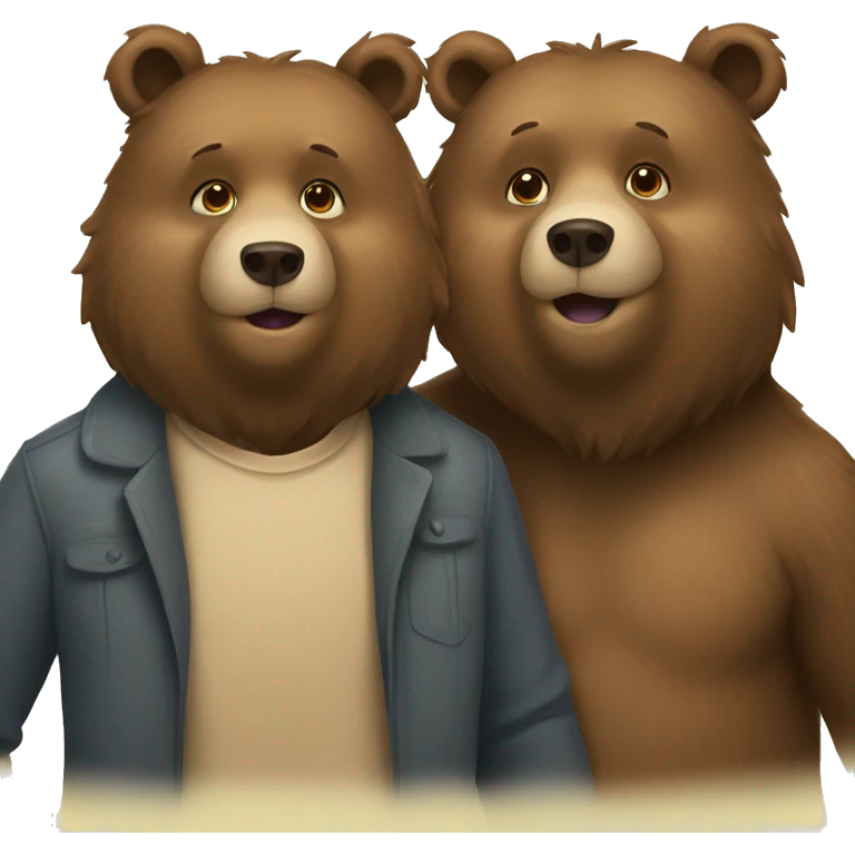 bear couple  emoji