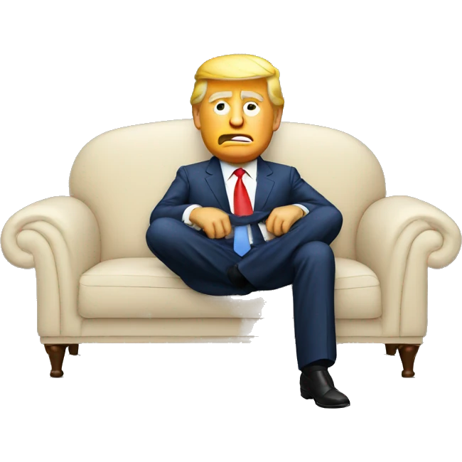 trump in a sofa emoji