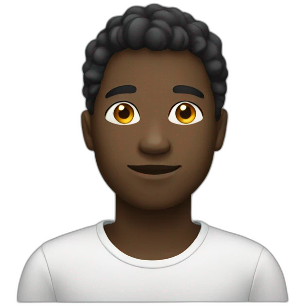 black profile emoji