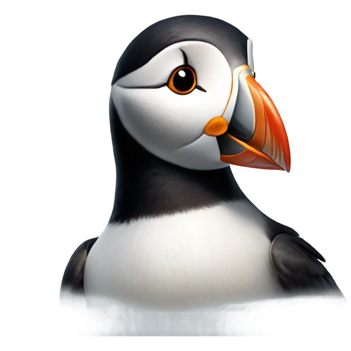Smiling puffin emoji