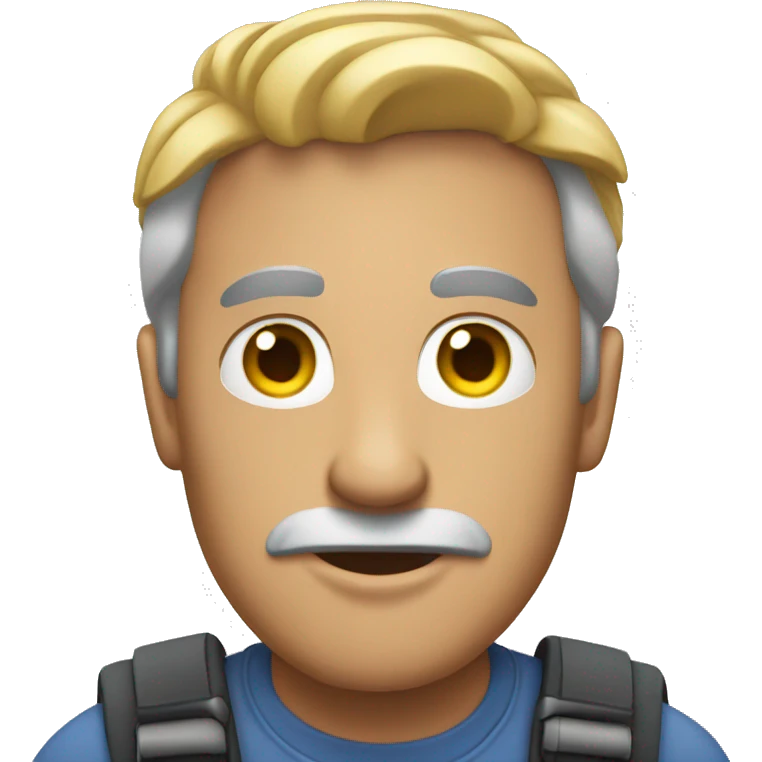 a man works with mac emoji