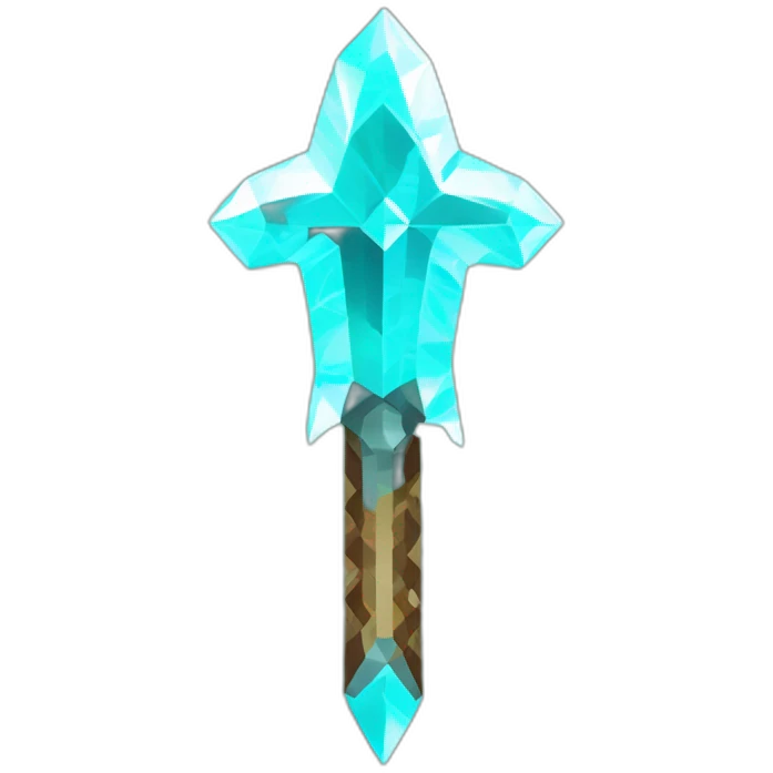 MINECRAFT DIAMOND SWORD emoji