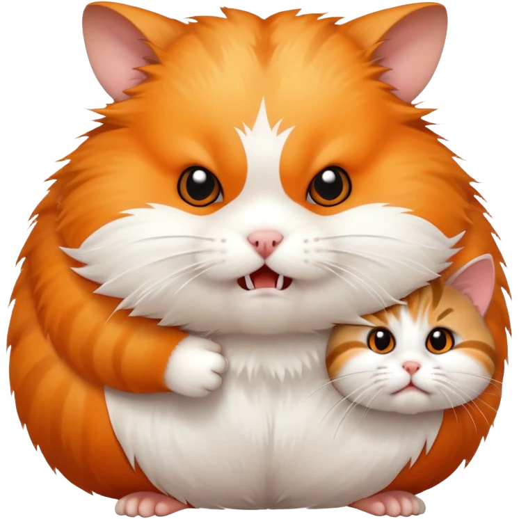 Hamster bite cat  emoji