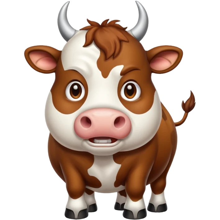 Angry cow emoji