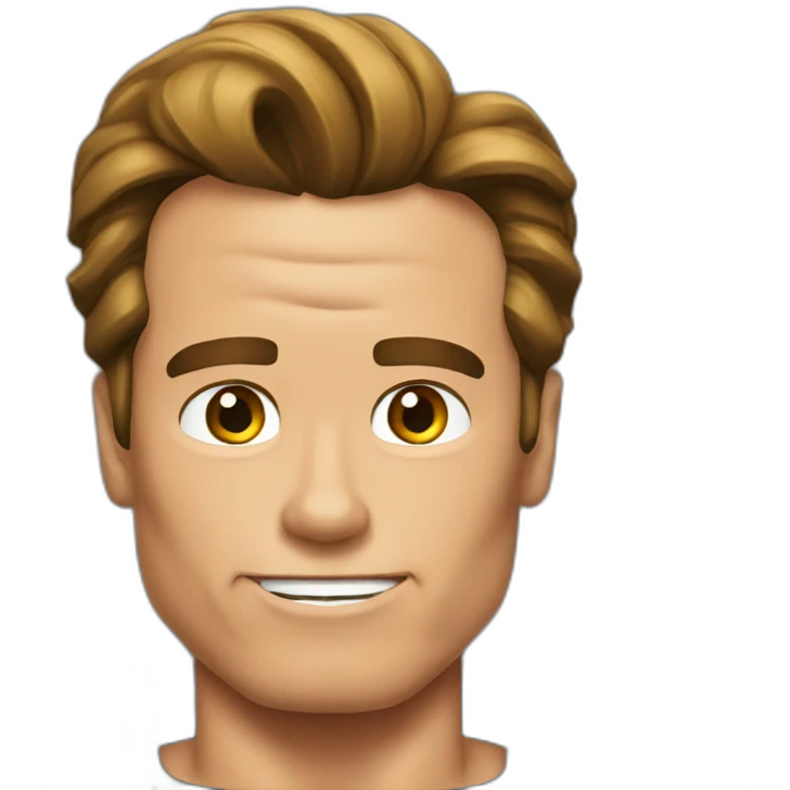 Cute Schwarzenegger emoji