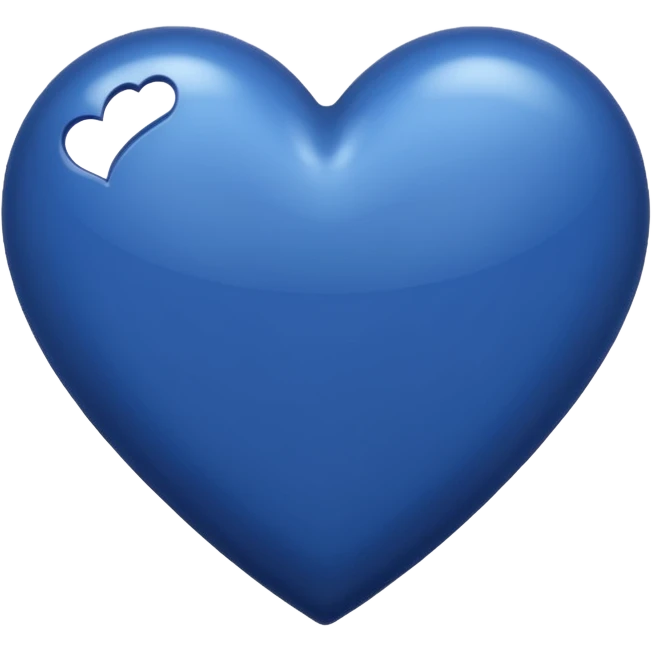 Navy-blue heart  emoji