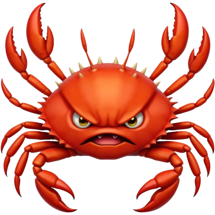 Mad crab emoji