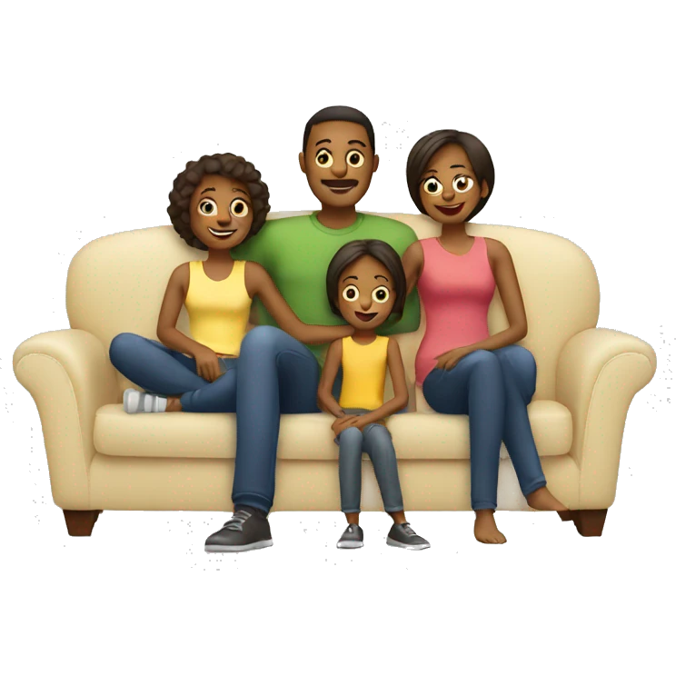 family on couch emoji