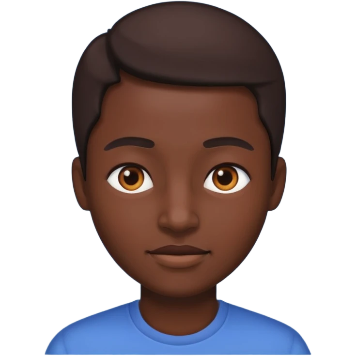 Blackest realistic person emoji