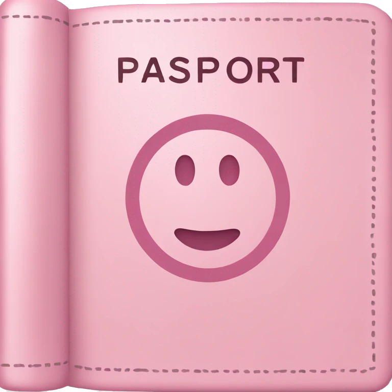 Light pink passport  emoji