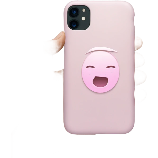 Pastel pink iPhone emoji