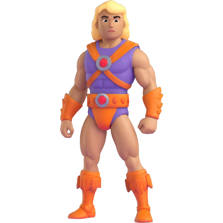 full-body He-Man character emoji