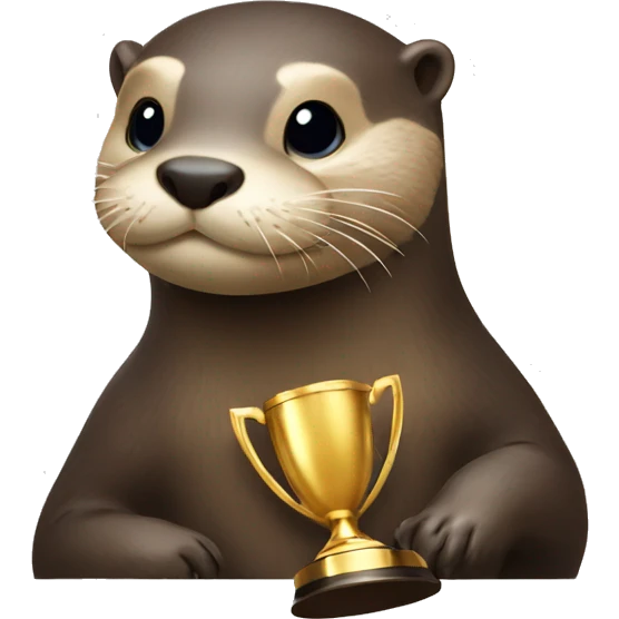 otter with trophy emoji