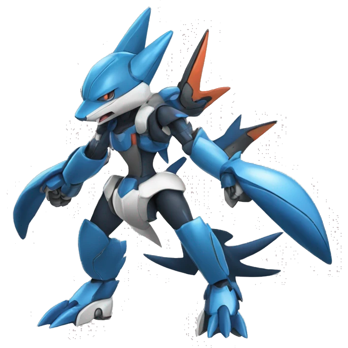 Sharpedo-Lucario-medabot-Mecha full body emoji